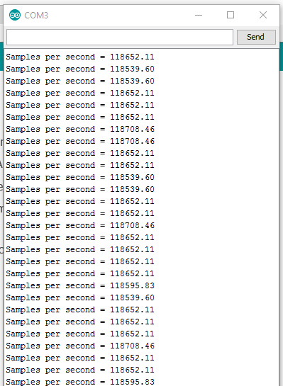 samples per second